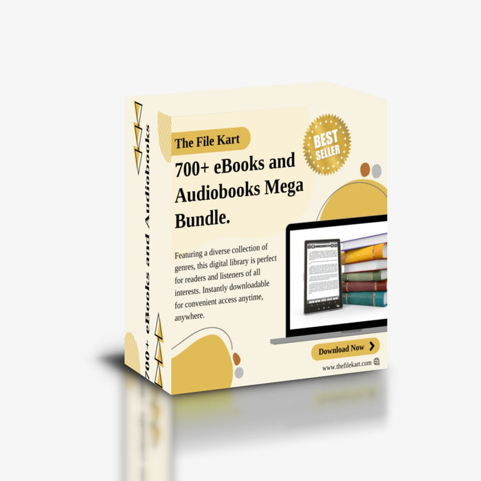 700+ eBooks and Audiobooks Mega Bundle | Your Ultimate Digital Library - The File Kart