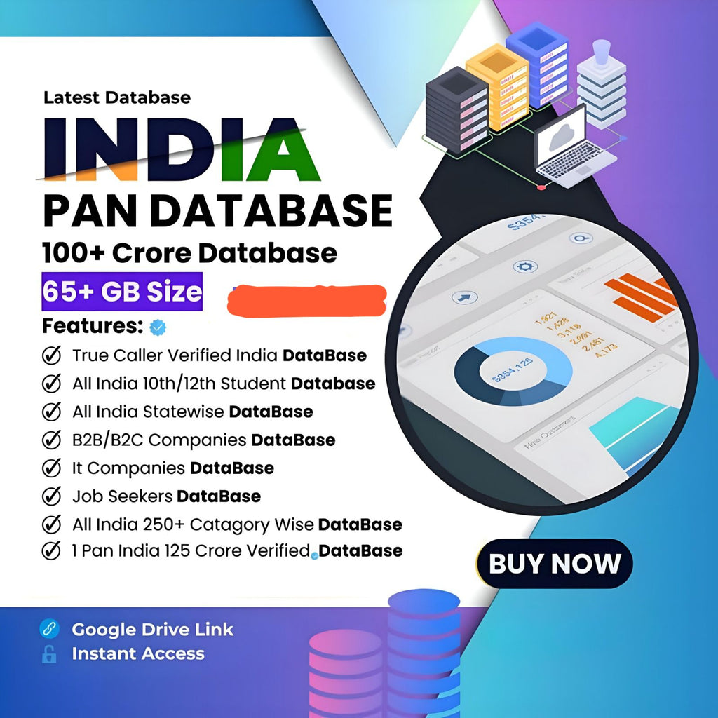 132 Crore+ Indian Database | City-Wise & State-Wise Categorized Resource